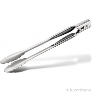 All-Clad T112 Stainless Steel 12-Inch Locking Tongs Kitchen Tool 12-Inch Silver - B00005AL76